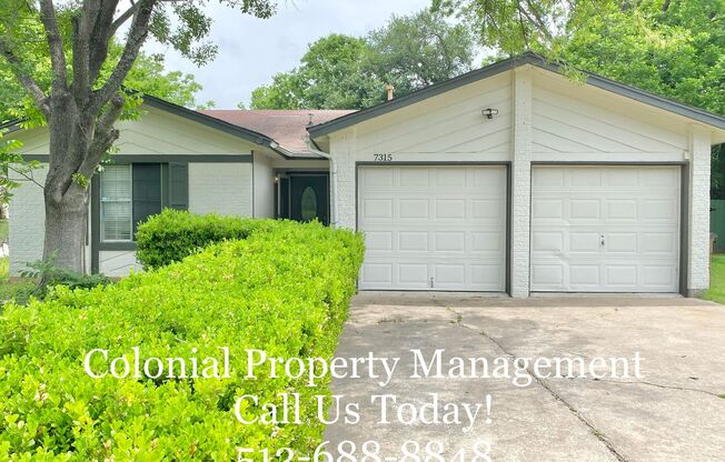 3 Bed/ 2 Bath on 7315 Rhett Pl
