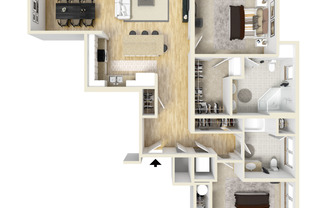 2 beds, 2 baths, 1,262 sqft, $2,093