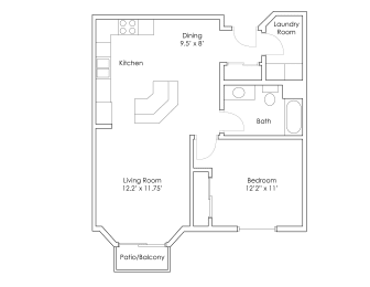 1 bed, 1 bath, 810 sqft, $1,400