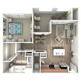 1 bed, 1 bath, 785 sqft, $1,282