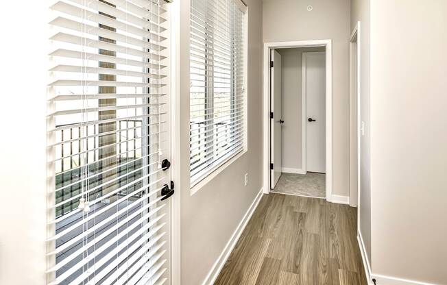 Studio, one two and three bedroom apartments and townhomes featuring open concept floor plans, dens, large windows, stainless steel appliances, quartz countertops, eat-in kitchens, pantries, LVT flooring and much more at The Trails at North Streams in Omaha, NE