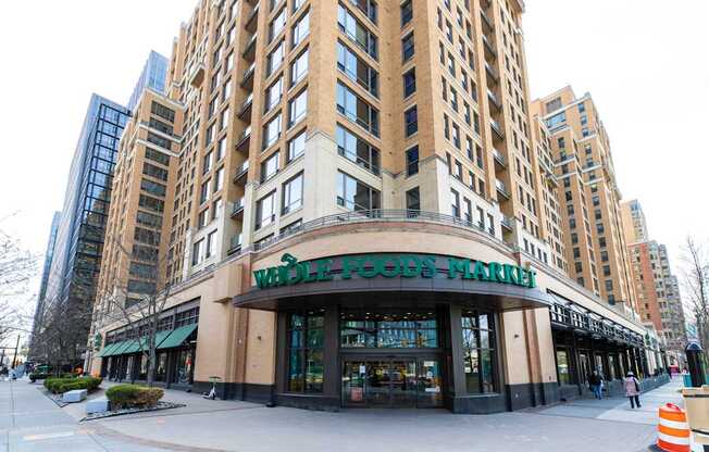 Wholefoods Market located blocks away from Lenox Club Apartments in the National Landing neighborhood of Arlington, VA