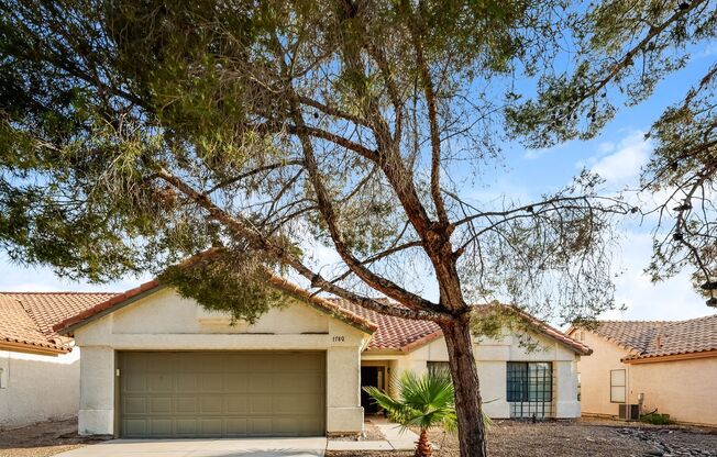 One Story 3 Bed / 2 Bath Single Family Home with Fenced Yard in Las Vegas