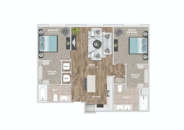 2 beds, 2 baths, 1,063 sqft, $2,528