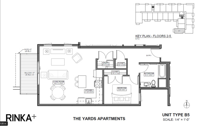 1 bed, 1 bath, 821 sqft, $1,705, Unit 221