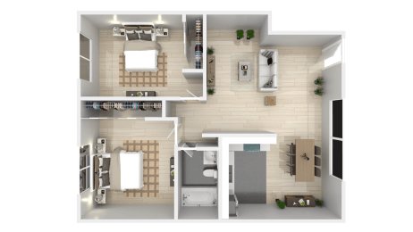 2 beds, 1 bath, 825 sqft, $1,900