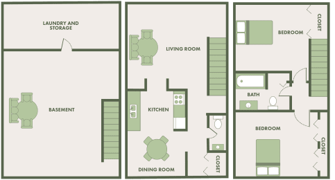 2 beds, 1.5 baths, 1,600 sqft, $1,400