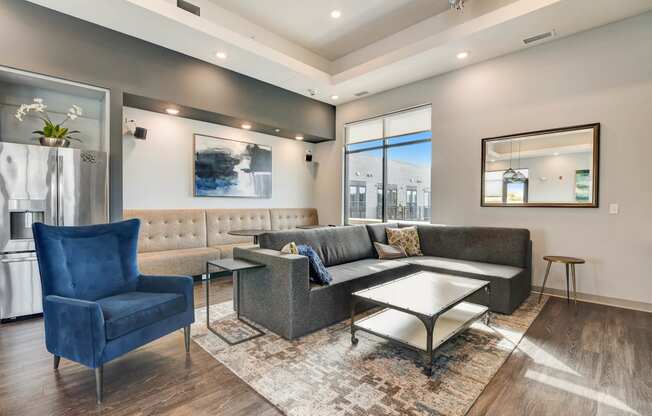 a living room with couches and chairs and a table at Barrington 101, Barrington, 60010