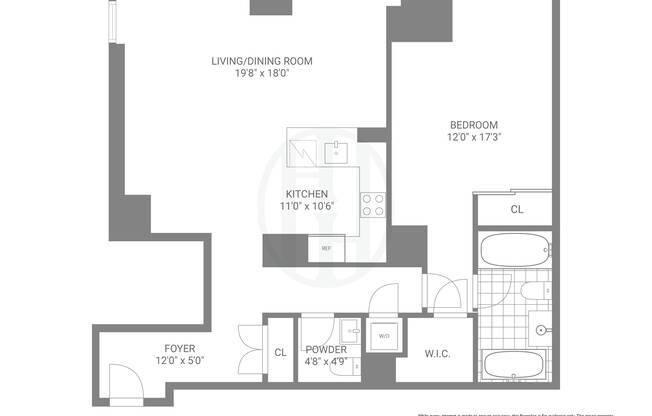 1 bed, 1.5 baths, 999 sqft, $5,999, Unit 1502