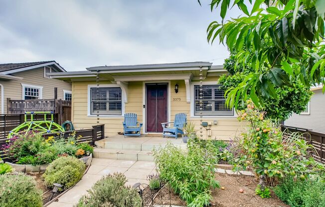 North Park Gem: 4-Bedroom, 3-Bath Home with Lush Garden & Modern Comforts