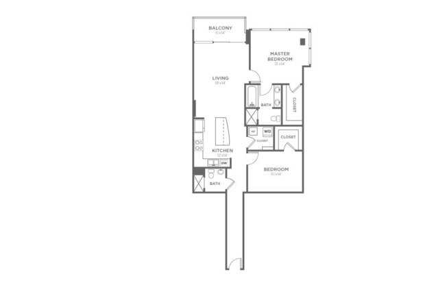 2 beds, 2 baths, 1,225 sqft, $2,882