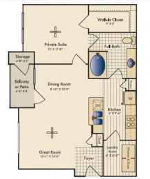 1 bed, 1 bath, 777 sqft, $1,180