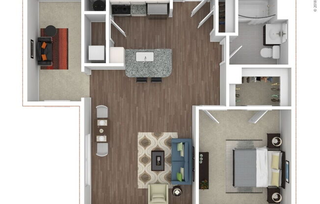 1 bed, 1 bath, 757 sqft, $2,685