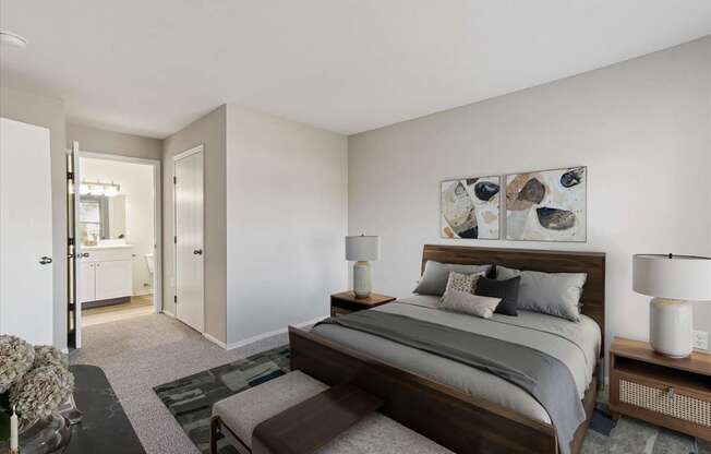 Bedroom with Bathroom Access