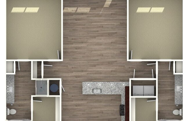 2 beds, 2 baths, 1,240 sqft, $1,905