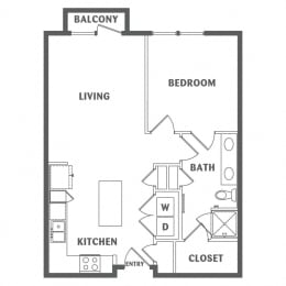 1 bed, 1 bath, 720 sqft, $1,210