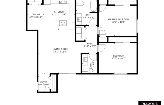 2 beds, 1.5 baths, $1,465, Unit 2768-11
