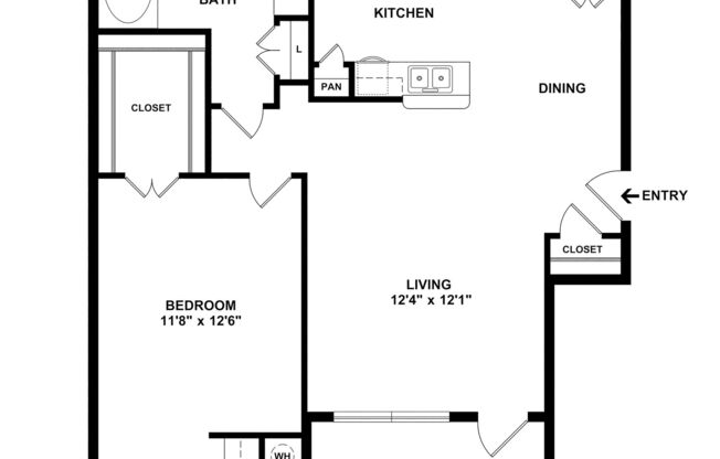 1 bed, 1 bath, 705 sqft, $1,190
