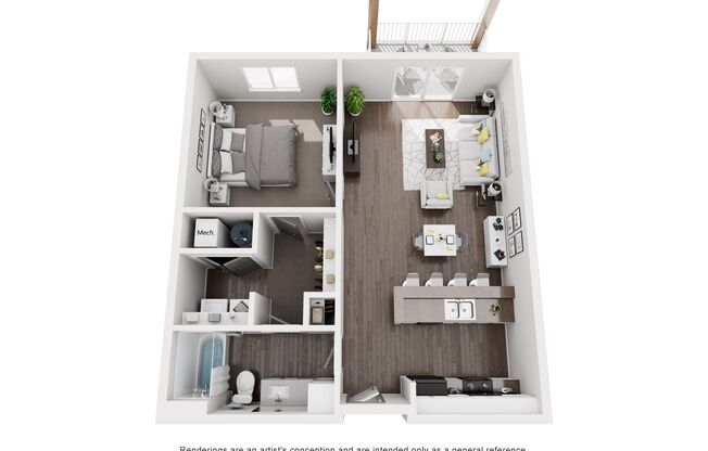 1 bed, 1 bath, 791 sqft, $995, Unit 3500-114
