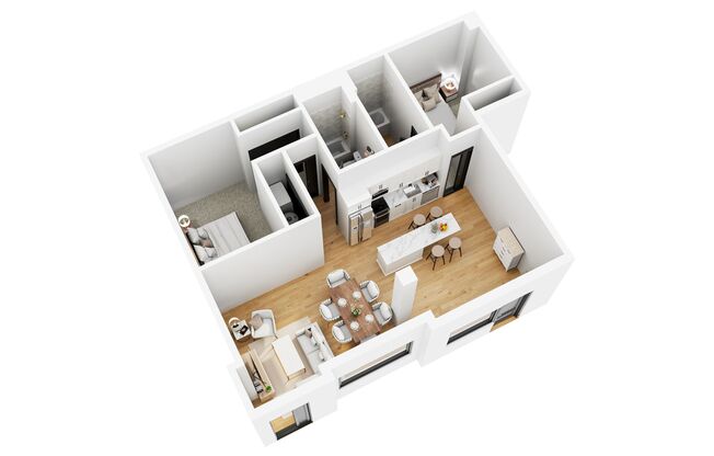 2 beds, 2 baths, 1,175 sqft, $1,865, Unit 9-105