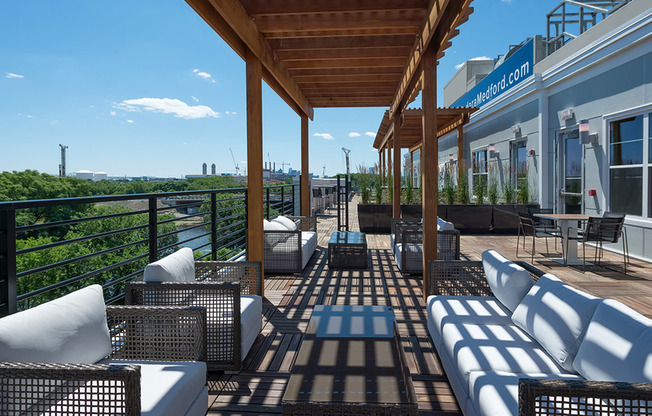 Rooftop deck with social hubs and amazing views