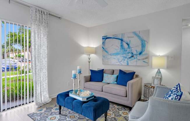 living room with couch