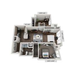 1 bed, 1 bath, 868 sqft, $2,312