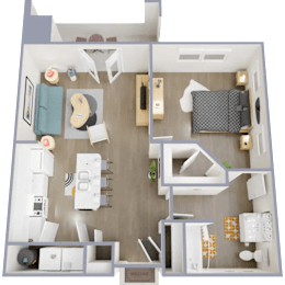 1 bed, 1 bath, 625 sqft, $999