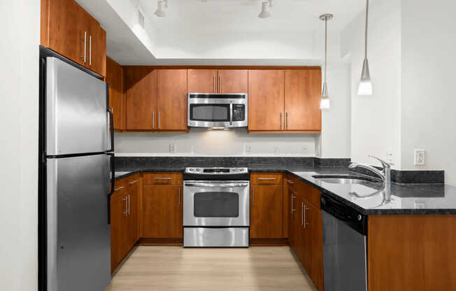 Kitchen with Stainless Steel Appliances