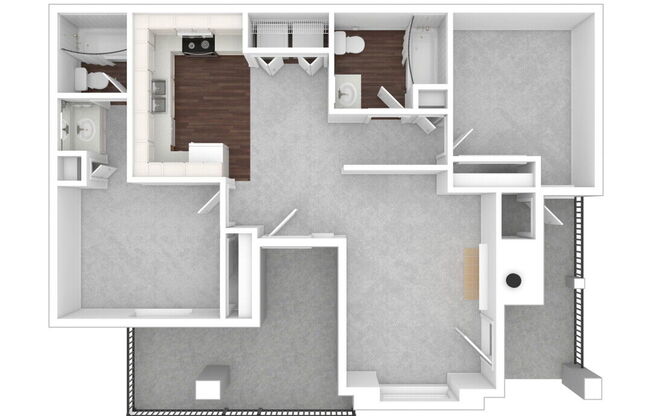 2 beds, 2 baths, 803 sqft, $1,899