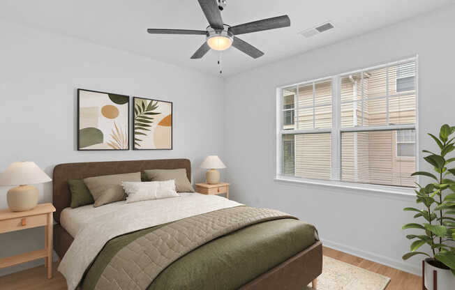 Bedroom with Hard Surface Flooring