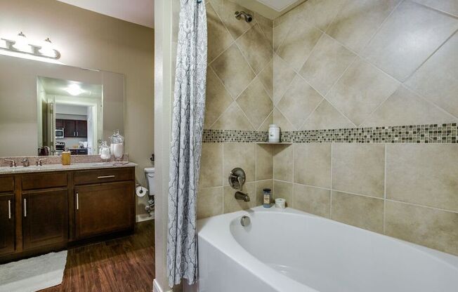 Bath tub at Platinum Castle Hills, Lewisville, Texas