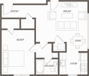 1 bed, 1 bath, 600 sqft, $1,899