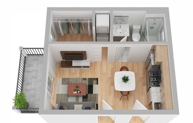 Studio, 1 bath, 325 sqft, $2,100, Unit 2237.5-3E