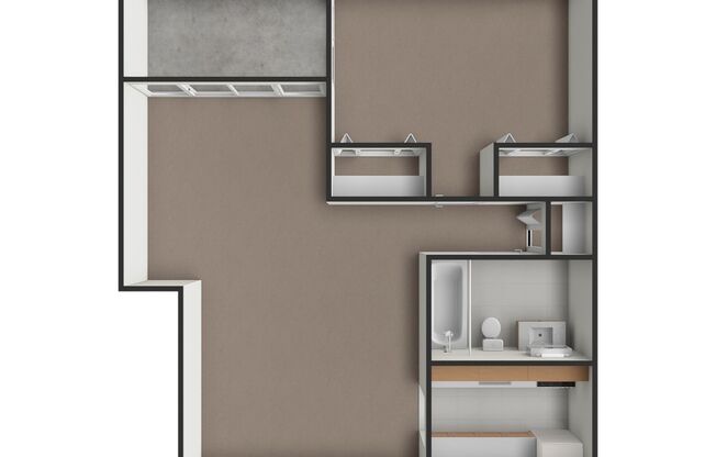 1 bed, 1 bath, 734 sqft, $1,178, Unit 207