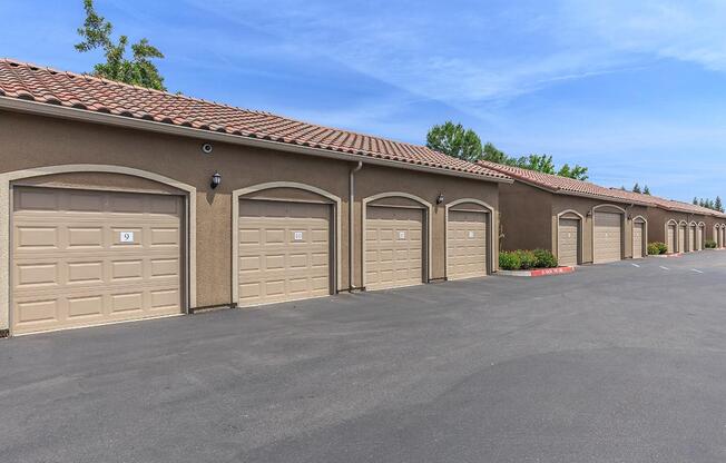 We have garages here at Boulder Creek