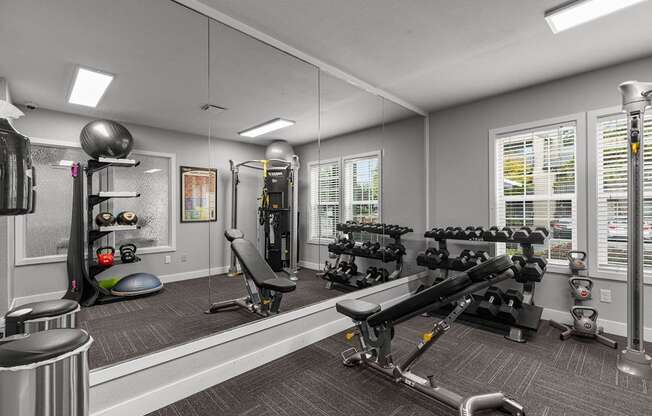 the gym at the estates apartments