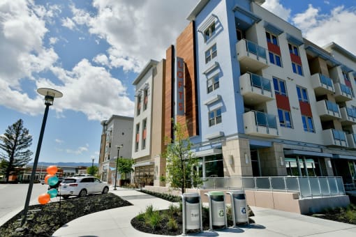 exterior shot of Main Street Lofts Cupertino