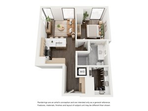 1 bed, 1 bath, 701 sqft, $3,760