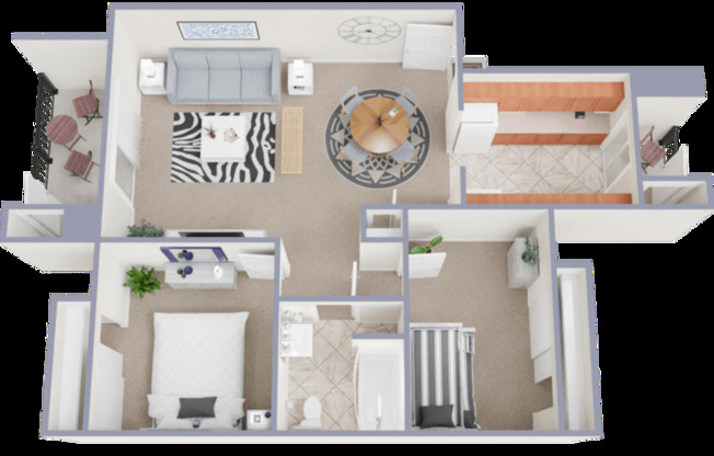 2 beds, 1 bath, 760 sqft, $1,129