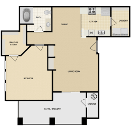 1 bed, 1 bath, 805 sqft, $1,414