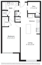 1 bed, 1 bath, 715 sqft, $2,282