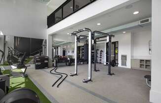 fitness center at Gravity, San Diego California