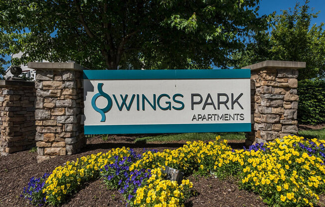 Entrance Signage at Owings Park Apartments, Maryland, 21117