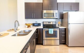 All Electric Kitchen at Parc on Center Apartments & Townhomes, Orem