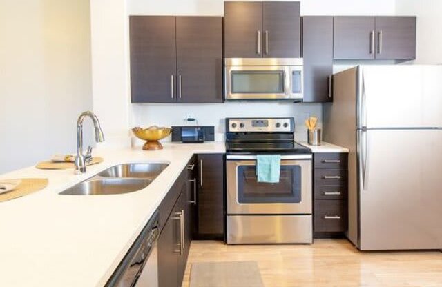 All Electric Kitchen at Parc on Center Apartments & Townhomes, Orem