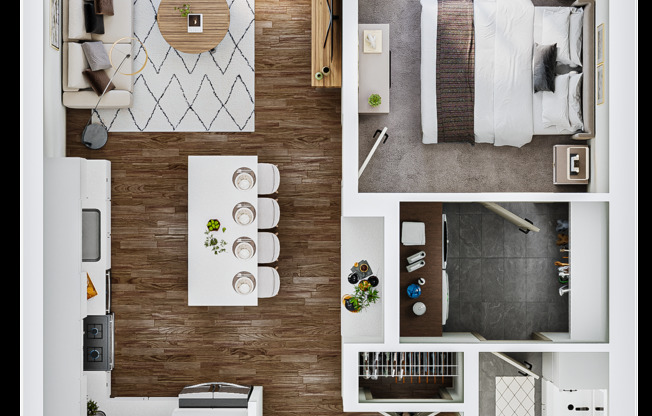 1 bed, 1 bath, 851 sqft, $2,145, Unit 212