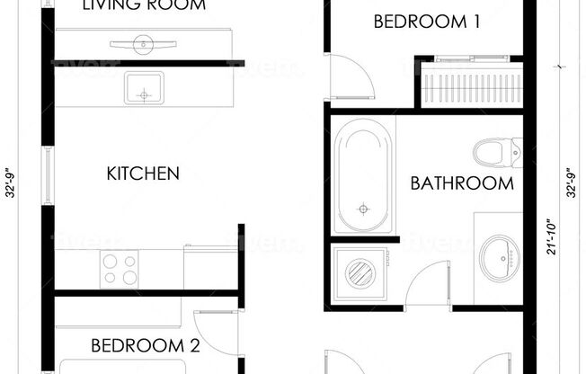 2 beds, 1 bath, 660 sqft, $2,895, Unit 210