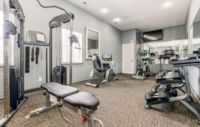 Fitness Center With Cardio & Strength Training Equipment
