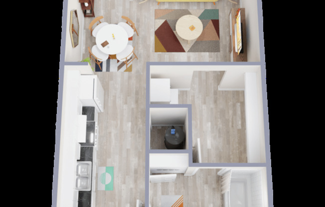 Studio, 1 bath, 530 sqft, $1,325